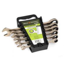 Набор ключей комб. трещоточных (8,10,12,13,14,17 мм) 6 шт., пластик. холдер ДТ