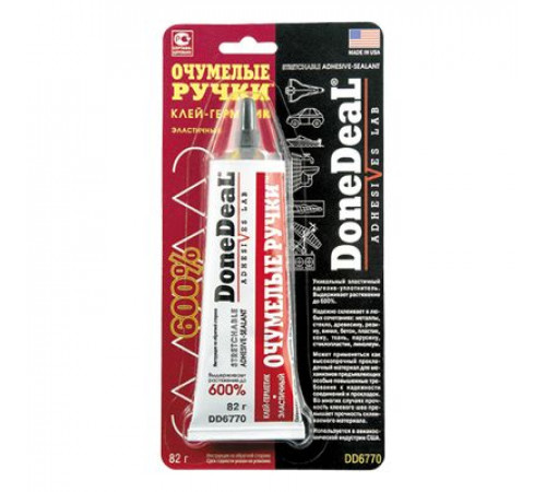 Клей-герметик эластичный "Очумелые ручки" STRETCHABLE ADHESIVE-SEALANT 82гр.DoneDeal