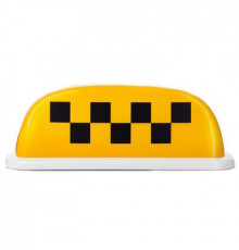 Знак ТАКСИ малый желтый на 4х магнитах