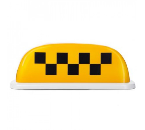 Знак ТАКСИ малый желтый на 4х магнитах