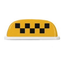 Знак ТАКСИ малый оранжевый на 4х магнитах