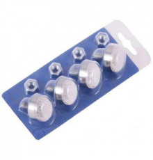 Болты крепления номера с катафотом (2бел2 красн. серебристый кант)