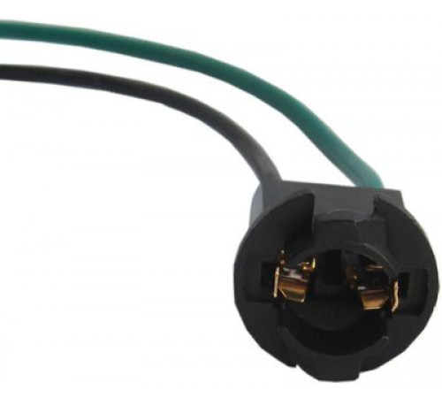 Колодка лампы W3W, W5W, W16W (2 контакта, гнездовая,  4 фиксатора, провода) ДИАЛУЧ SQ-167 КЛД008