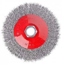 Щетка метал. для УШМ тарелка 100мм М14  ЕРМАК