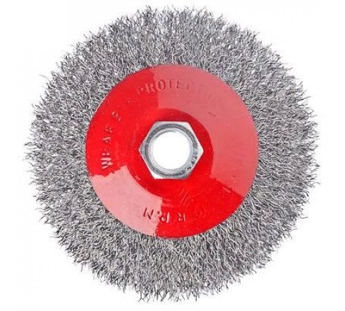 Щетка метал. для УШМ тарелка 100мм М14  ЕРМАК