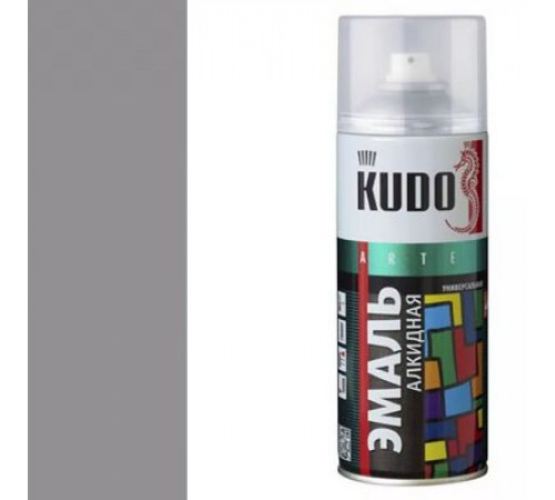Краска универсальная серая RAL-7040 KUDO аэрозоль 520мл