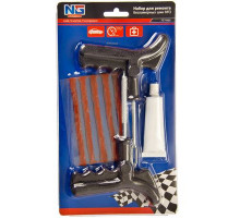 Набор для ремонта б/к шин (шило,разв, клей, жгуты) усиленный Y-инструмент NEW GALAXY