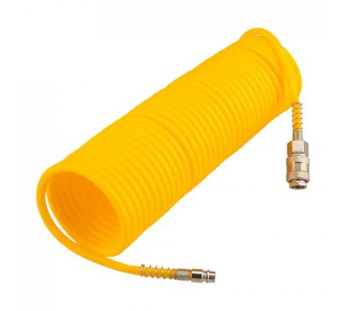 Шланг спиральный для компрессора, с быстросъемным соединением, 10м KRANZ