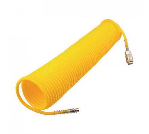 Шланг спиральный для компрессора, с быстросъемным соединением, 15м KRANZ