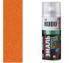 Краска универсальная оранжевая металлик KUDO аэрозоль 520мл