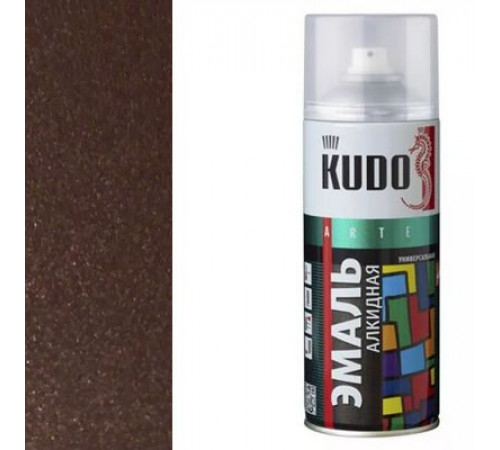 Краска универсальная шоколад металлик KUDO аэрозоль 520мл