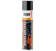 Краска для гладкой кожи коричневая KUDO аэрозоль 400мл