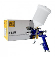 Краскопульт ZIP LAB H827P, 1.4 mm, пластиковый бачок 10100