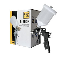 Краскопульт ZIP LAB S990P, 2.5 mm, пластиковый бачок 10240