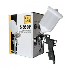 Краскопульт ZIP LAB S990P, 2.5 mm, пластиковый бачок 10240