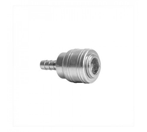 Муфта быстросъемная с клапаном ESH20, тип елочка, под шланг D8 мм, ''мама'' ZIP LAB 40100