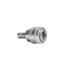 Муфта быстросъемная с клапаном ESH20, тип елочка, под шланг D10 мм, ''мама'' ZIP LAB 40110