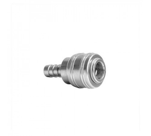 Муфта быстросъемная с клапаном ESH20, тип елочка, под шланг D10 мм, ''мама'' ZIP LAB 40110