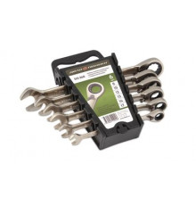 Набор ключей комб. трещоточных с переключателем (8,10,12,13,14,17 мм)6шт.пластик.холд ДТ