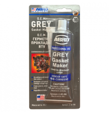 Герметик - прокладка ABRO MASTERS силиконовый серый 85г. Китай лицензия