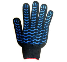 Перчатки ХБ с ПВХ 10 класс 6 нитей ЧЕРНЫЕ г. Иваново