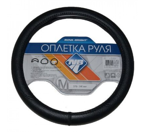Оплетка на руль Nova Bright-fusion М экокожа, черная