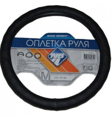 Оплетка на руль Nova Bright-fusion М экокожа, черная перфорированная