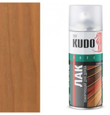 Лак тонирующий KUDO Орех, для дерева, акриловый, аэрозоль, 520 мл