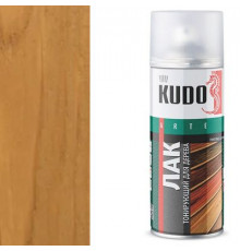 Лак тонирующий KUDO Дуб, для дерева, акриловый, аэрозоль, 520 мл