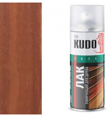 Лак тонирующий KUDO Махагон, для дерева, акриловый, аэрозоль, 520 мл