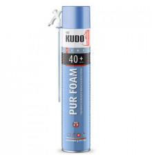 Пена полиуретановая монтажная KUDO PUR FOAM 40+, всесезонная, выход до 40 л., 1000 мл