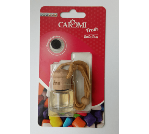 Ароматизатор CAROMI Fresh бутылочка с дер.крышкой Бабл Гам 5мл