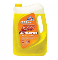 Антифриз, готовый к применению, желтый, -65С, 5 кг, G-12++ AGA-Z65 PREMIX ЧЗ