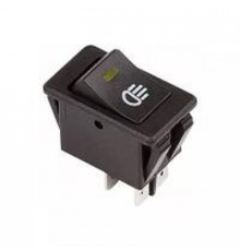 Выключатель-клавиша 12V 35А (4с) ON-OFF  с желтой LED подсветкой  REXANT