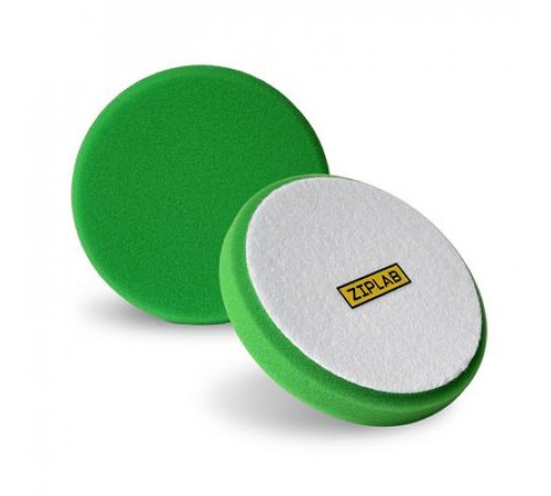 Полиров.губка на липучке ТВЕРДЫЙ зеленый, 150мм, толщина 25мм, на липучке ZIP LAB 90501