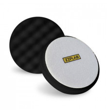 Полиров.губка на липучке МЯГКИЙ черный рельефный, 150мм, толщина 25мм, на липучке ZIP LAB 90504