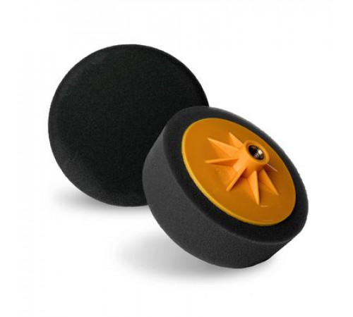 Полиров.губка М14 МЯГКИЙ черный, 150мм, толщина 50мм, крепление ZIP LAB 90507