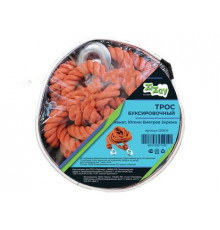 ТРОС БУКСИРОВОЧНЫЙ ZIZAY КАНАТ 10тонн 6метров 2 крюка