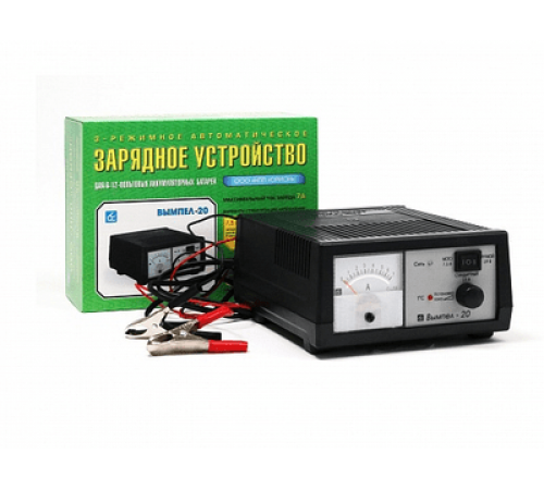 Зарядное устройство для АКБ Вымпел-20 (автомат,0-7А, 7.4/14.8/18В, стрел.амперм)