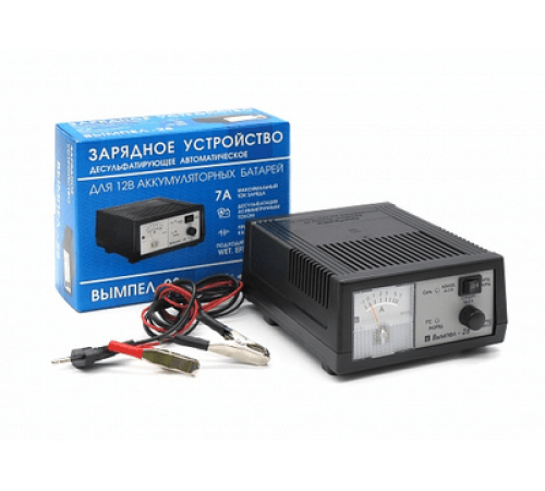 Зарядное устройство для АКБ Вымпел-28 (десульфатирующее,автомат,0-7А,12В,стрел.амперметр)