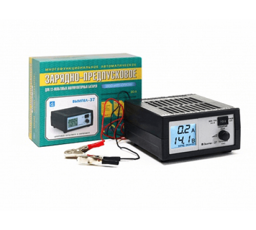 Зарядное устройство для АКБ Вымпел-37 предпусковое (автомат,0-20А, 14.2/14.8/18 В,  ЖК индикатор) AG