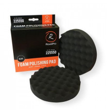 Полиров.губка на липучке 150мм х 30мм мягкая,черная,рифленая RoxelPro