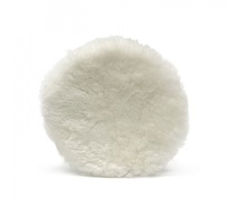 Круг полировальный шерстяной RoxelPro 150мм из натур. овечьей шерсти на липучке