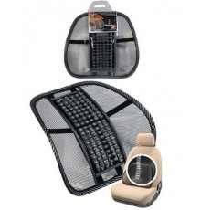 Поддержка поясничная Nova Bright-fusion с массажером из дер.шариков серого с патиной цвета (42х40см)