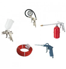 Набор AK-2 5предметов(шланг, продув.пистолет,подкачка шин с маном.,мовильный с н/б,крас) OTRIX