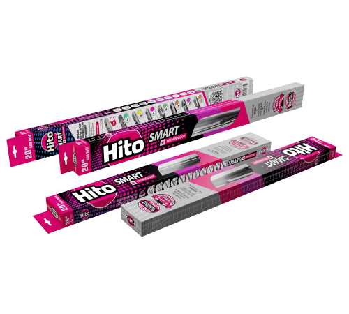 Щетка стеклоочистителя HITO SMART бескаркасная 430мм (17") крючок, адаптерыY отдельно