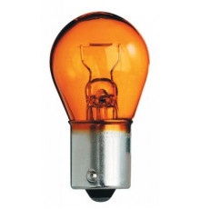 Лампа P21W 12V янтарная BA15s Диалуч прямой цоколь ЛЧ189-ЖУ