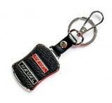 Брелок металл,кожа Haval 3,8*7 см черный  логотип c надписью на подвеске