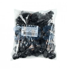 Выключатель-клавиша 12V 20А (3с) ON-OFF черный ОВАЛ с синей LED подсветкой  REXANT