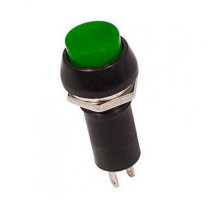 Выключатель-кнопка  250V 1А (2с) ON-OFF  зеленая  REXANT